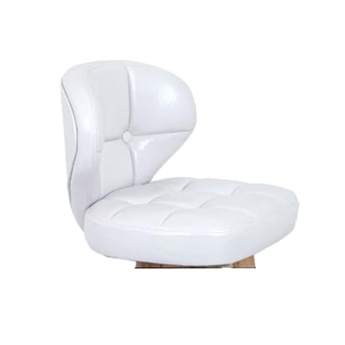 DGHNBMGNG Barhocker, stilvoll und einfach, Lederbar mit Fußhocker, Retro-Barhocker aus Holz.Geeignet for Küchenfrühstück, Café(White,Large) von DGHNBMGNG