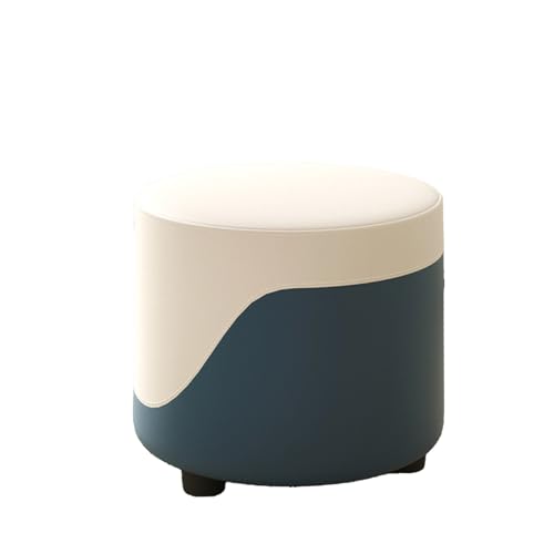 DGHNBMGNG Einfacher Kleiner Hocker for den Haushalt, Couchtisch, Sofa-Fußhocker, weicher Kleiner Stuhl, geeignet for Wohnzimmer, Küche, Schlafzimmer(Blue2) von DGHNBMGNG