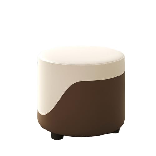 DGHNBMGNG Einfacher Kleiner Hocker for den Haushalt, Couchtisch, Sofa-Fußhocker, weicher Kleiner Stuhl, geeignet for Wohnzimmer, Küche, Schlafzimmer(Brown2) von DGHNBMGNG
