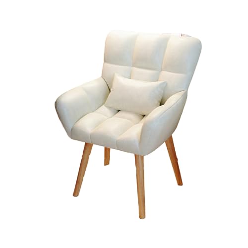 DGHNBMGNG Elegant gemusterter Sessel mit ergonomischem Design und bequemen Stoffen, perfekt for Wohnzimmer und Büros (360°-Drehversion)(White1) von DGHNBMGNG