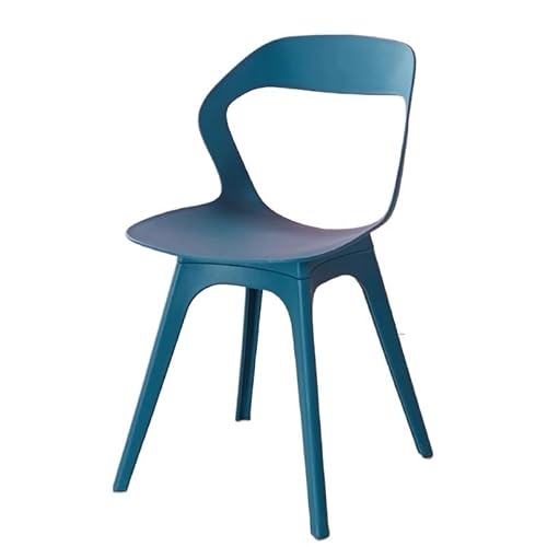 DGHNBMGNG Esszimmerstuhl, Freizeitstühle, Rückenlehnendesign, umweltfreundliches Material, geeignet for Büros und Restaurants(Blue) von DGHNBMGNG