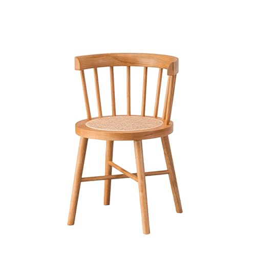 DGHNBMGNG Esszimmerstuhl, natürliche Massivholz-Rattanstühle, moderner Stil, stilvoll, einfach und natürlich, geeignet for Esszimmer, Wohnzimmer(Brown1) von DGHNBMGNG