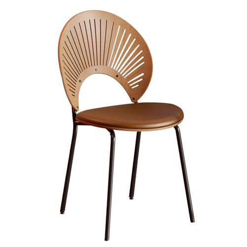 DGHNBMGNG Gepolsterter Esszimmerstuhl, Liegestühle, bequem und langlebig, geeignet for Küche, Esszimmer, Wohnzimmer und den Heimgebrauch(Brown) von DGHNBMGNG