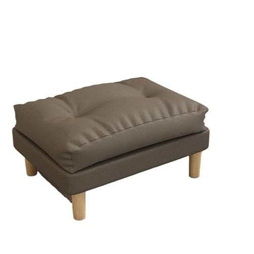 DGHNBMGNG Kleiner Fußhocker, Sofastuhl mit Schwammkissen, Holzbeinen, geeignet for Schlafzimmer, Wohnzimmer, Eingang,(Black) von DGHNBMGNG