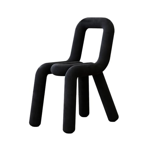 DGHNBMGNG Moderner, farbenfroher Esszimmerstuhl, einfache, plüschige Wohnzimmer-Seitenstühle, Keine Armlehnen und niedrige Rückenlehne, geeignet for Schlafzimmer, Büro, Esszimmer, Restaurant(Black) DGHNBMGNG Moderner, farbenfroher Esszimmerstuhl, einfache, plüschige Wohnzimmer-Seitenstühle, Keine Armlehnen und niedrige Rückenlehne, geeignet for Schlafzimmer, Büro, Esszimmer, Restaurant(Black) von DGHNBMGNG