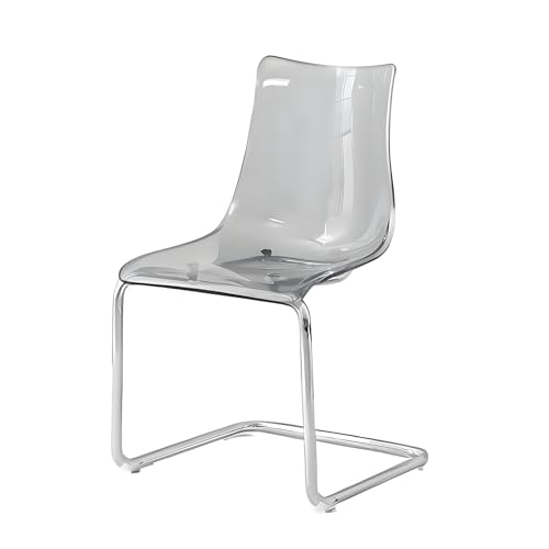 DGHNBMGNG Moderner Esszimmerstuhl, Frisiertischstuhl mit Rückenlehne, stilvoll und leicht, geeignet for Küche, Esszimmer oder Büro(Clear) von DGHNBMGNG