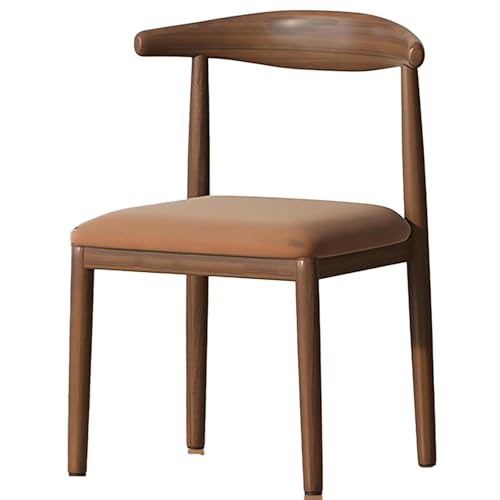 DGHNBMGNG Stilvoller und einfacher Esszimmerstuhl mit Armlehnen und Rückenlehne, erhältlich, geeignet for Zuhause, Schlafsaal, Schreibtisch, Hocker, Arbeitszimmer, Schlafzimmer.(Brown) von DGHNBMGNG
