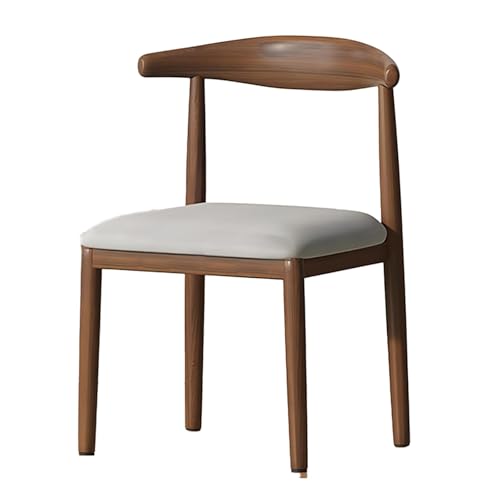 DGHNBMGNG Stilvoller und einfacher Esszimmerstuhl mit Armlehnen und Rückenlehne, erhältlich, geeignet for Zuhause, Schlafsaal, Schreibtisch, Hocker, Arbeitszimmer, Schlafzimmer.(Gray) von DGHNBMGNG