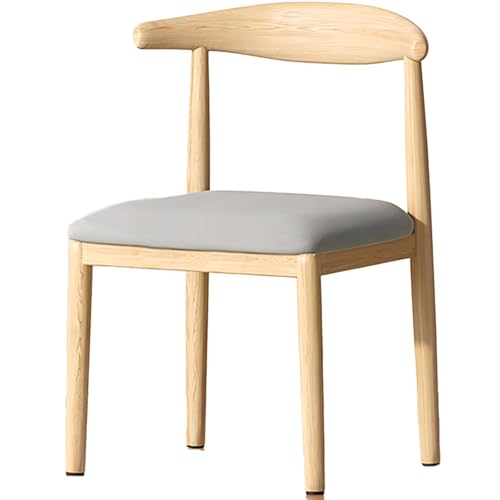 DGHNBMGNG Stilvoller und einfacher Esszimmerstuhl mit Armlehnen und Rückenlehne, erhältlich, geeignet for Zuhause, Schlafsaal, Schreibtisch, Hocker, Arbeitszimmer, Schlafzimmer.(Gray1) von DGHNBMGNG