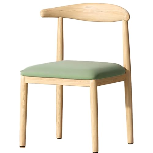 DGHNBMGNG Stilvoller und einfacher Esszimmerstuhl mit Armlehnen und Rückenlehne, erhältlich, geeignet for Zuhause, Schlafsaal, Schreibtisch, Hocker, Arbeitszimmer, Schlafzimmer.(Green) von DGHNBMGNG