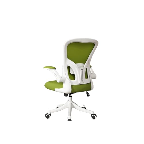 DGHNBMGNG Stilvoller und einfacher ergonomischer Bürostuhl mit leisen Rollen, atmungsaktiver Netz-Computerstuhl mit Verstellbarer Lordosenstütze und Armlehnen(Green1) von DGHNBMGNG