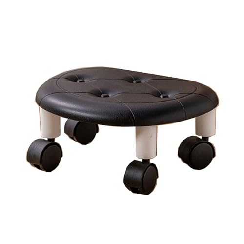 DGHNBMGNG Taburete mit ruedas giratorias de 360° for Reinigen von Koch- und Küchenutensilien, abziehbar und tragbar.(Black) von DGHNBMGNG