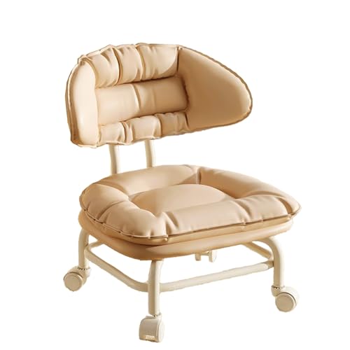 DGHNBMGNG Universal-Rollenartefakt Kinder-Drehschuhstuhl Babymöbel Multifunktionaler Haushaltshocker Bequem und tragbar(Beige) von DGHNBMGNG