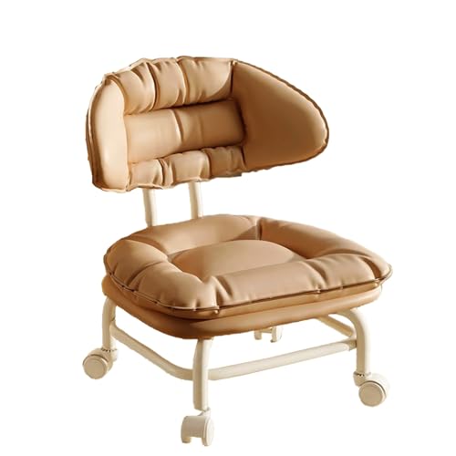 DGHNBMGNG Universal-Rollenartefakt Kinder-Drehschuhstuhl Babymöbel Multifunktionaler Haushaltshocker Bequem und tragbar(Brown) von DGHNBMGNG