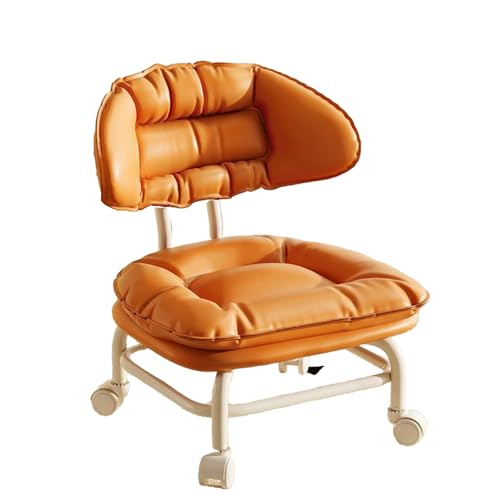 DGHNBMGNG Universal-Rollenartefakt Kinder-Drehschuhstuhl Babymöbel Multifunktionaler Haushaltshocker Bequem und tragbar(Orange) von DGHNBMGNG