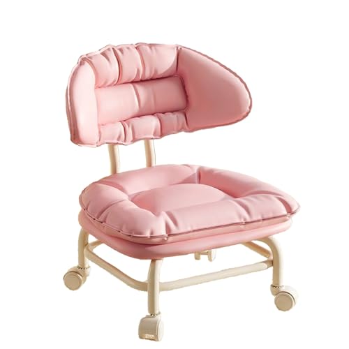 DGHNBMGNG Universal-Rollenartefakt Kinder-Drehschuhstuhl Babymöbel Multifunktionaler Haushaltshocker Bequem und tragbar(Pink) von DGHNBMGNG