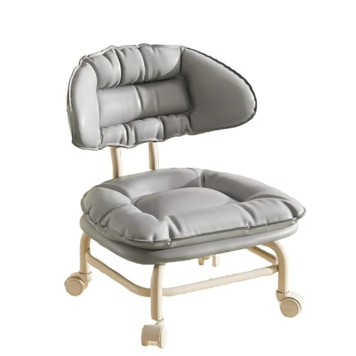 DGHNBMGNG Universal-Rollenartefakt Kinder-Drehschuhstuhl Babymöbel Multifunktionaler Haushaltshocker Bequem und tragbar(Silver) von DGHNBMGNG