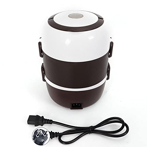 2L 3 Schichten Tragbare Brotdose Reiskocher Elektrisch Lunchbox, 360°Dampferhitzungstechnologie Essenwärmer Warmhalter Box 2L 3 Schichten Tragbare Brotdose Reiskocher Elektrisch Lunchbox, 360°Dampferhitzungstechnologie Essenwärmer Warmhalter Box von DGJMuu