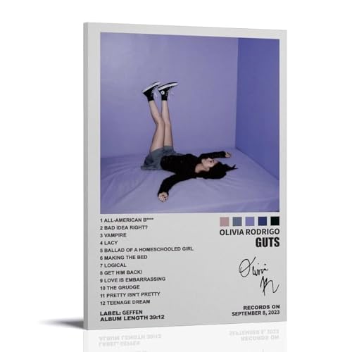 DGJSFC Olivia Rodrigo Guts Ölgemälde-Poster, Wandkunst, Poster, Leinwand, Gemälde, Dekoration, moderne Kunstdekoration, Zuhause, Schlafzimmer, ästhetisch, Rahmenstil, 40 x 60 cm DGJSFC Olivia Rodrigo Guts Ölgemälde-Poster, Wandkunst, Poster, Leinwand, Gemälde, Dekoration, moderne Kunstdekoration, Zuhause, Schlafzimmer, ästhetisch, Rahmenstil, 40 x 60 cm von DGJSFC