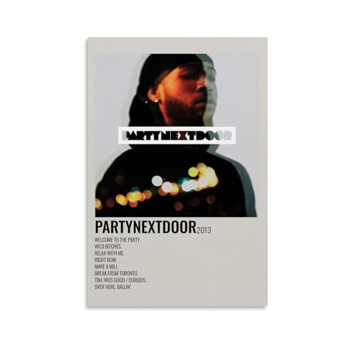 DGJSFC PartyNextDoor Ölgemälde-Poster, Wandkunst, Poster, Leinwandgemälde, Dekoration, moderne Kunstdekoration, Zuhause, Schlafzimmer, ästhetisch, ungerahmt, 40 x 60 cm von DGJSFC