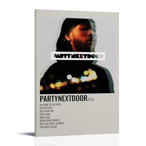 DGJSFC PartyNextDoor Ölgemälde-Poster, Wandkunst-Poster, Leinwandgemälde, Dekoration, moderne Kunstdekoration, Zuhause, Schlafzimmer, ästhetisch, Rahmenstil, 20 x 30 cm von DGJSFC