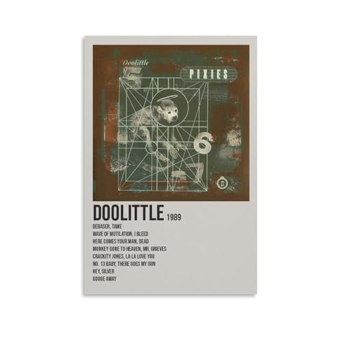 DGJSFC Pixies Doolittle Ölgemälde-Poster, Wandkunst, Poster, Leinwand, Gemälde, Dekoration, moderne Kunstdekoration, Zuhause, Schlafzimmer, ästhetisch, ungerahmt, 40 x 60 cm von DGJSFC