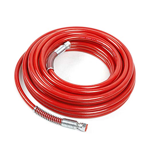 DGKLNDSY 1/4 '' 15 m Airless-Farbspritzpistole Airless-Spritzgerät Hochdruckschlauch Farb Sprüher Lackier Spritzpistole Schlauch (Rot) von DGKLNDSY