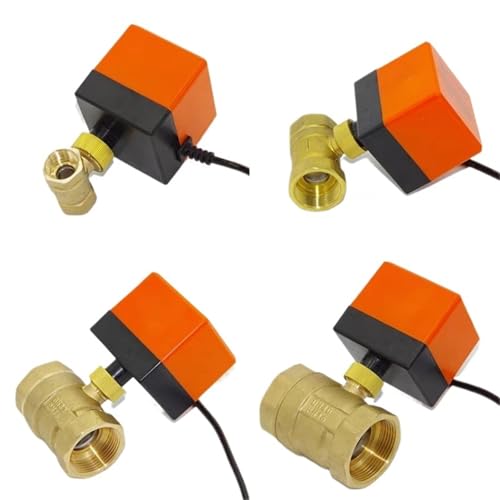 1/2 "3/4" 1 "1-1/2" Messing Motorisierte Ball Ventil AC220V DC12V DC24V 3-Draht Elektrische Ball Ventil 2-weg Messing Körper Mit Antrieb(DN15,220V) von DGLASKRWY