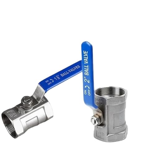 1/4" 3/8" 3/4" 1" 1-1/4" 1-1/2" 2" BSPT Edelstahl SS304 Rohr-Kugelhahn Innengewinde Sanitär-Ein-Aus-Kugelhahn Gerade(1/4") von DGLASKRWY