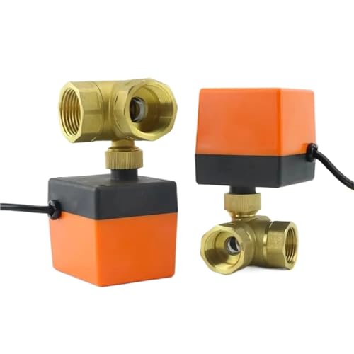 1 Stück 2-Wege-Elektro-Kugelhahn Dreileiter-Zwei-Steuerung DN15/DN20/DN25 Magnetventil 220 V AC 12 V DC 1/2 Zoll 3/4 Zoll 1 Zoll(AC220V DN15 1-2) von DGLASKRWY