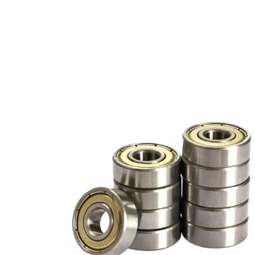 10/20/40 Stück Kugellager 608ZZ 623ZZ 626ZZ 688ZZ 685ZZ 607ZZ 6900ZZ Miniatur-Rillenkugellager Ersatz for Skateboard(10PCS,607ZZ) von DGLASKRWY