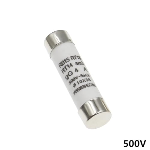 100 STÜCKE 10 * 38 Flinke Keramiksicherung 10X38 MM Sicherung 380 V 500 V 0.5A 1A 2A 3A 4A 5A 6A 8A 10A 16A 20A 25A 32A 40A RO15 RT18 RT14(500V,5A) von DGLASKRWY