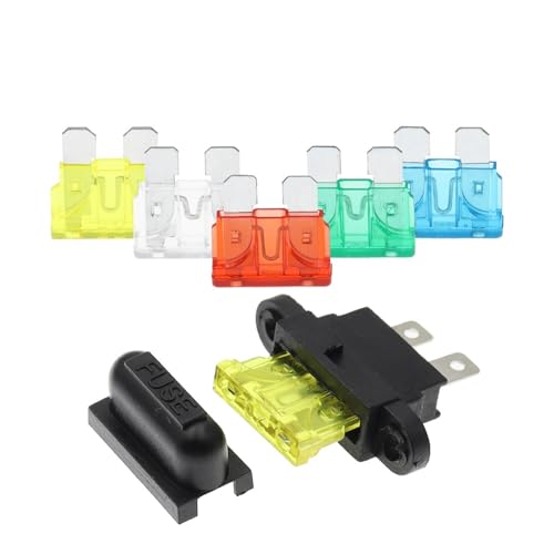 100 STÜCKE Wasserdicht Auto Standard Mittleren Sicherungshalter + 1-50A Auto Boot Lkw ATC ATO Flachsicherung 3A 5A 10A 15A 20A 25A 30A 35A 40A(35A) von DGLASKRWY