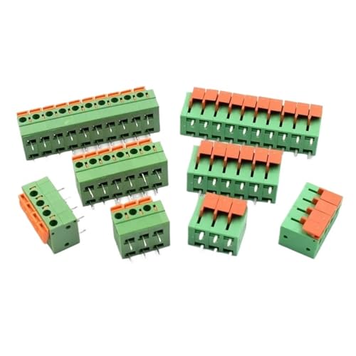 100 stücke 142V 142R 5,08mm/0,2 "Seite/TOP Eintrag 2P3P4P6P8P10P 141V 141R FFKDSA1/V-2,54mm/0,1" PCB Frühling Terminal Block Anschluss(2P) von DGLASKRWY