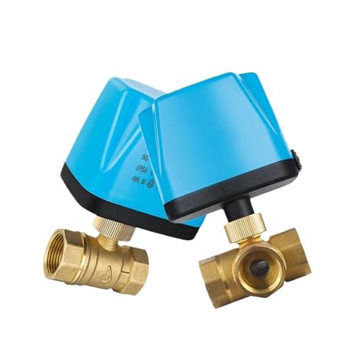2-Wege, 3-Wege DC12V-24V Oder AC220V Motorisierter Messing-Kugelhahn, 3 Drähte 2 Steuerung Elektrischer Kugelhahn DN15 DN20 DN25 DN32 DN40 DN50(DN20,AC220V_2WAYS) von DGLASKRWY