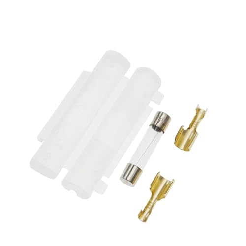 5Set 6X30MM Glas Sicherung Halter Mit 250V 0,25 A 0,5 A 1A 1,5 A 2A 3A 3,15 A 4-30A 6 * 30MM Sicherung Buchse Flip shell Schwarz/Weiß Flip Typ(WHITE,15A) von DGLASKRWY