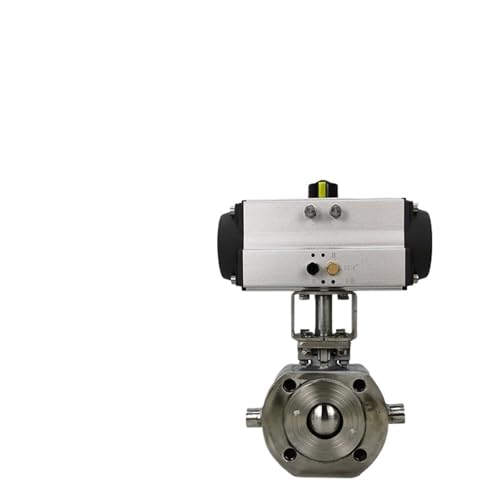 BQ671F-16P Hochtemperaturdampf-Kugelhahn Im Italienischen Stil Mit Ultradünnem Edelstahl-Wafer-Typ Und Pneumatischer Ummantelung(DN100) von DGLASKRWY