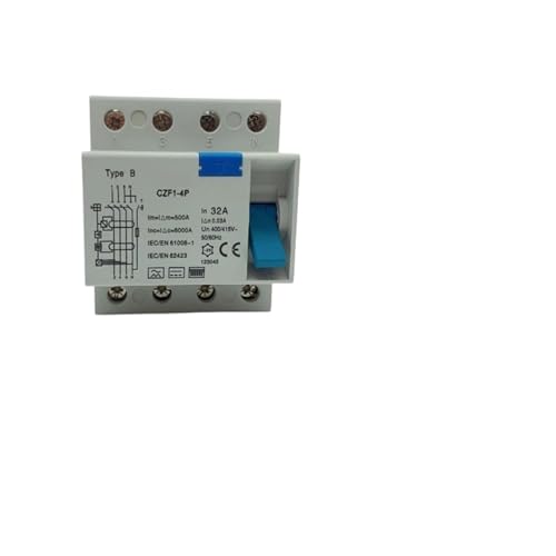 CZK6 FI-SCHUTZSCHALTER Z-4P 16A 25A 32A 40A 63A 80A 100A Fehlerstromschutzschalter AC Heißer Verkauf FI-SCHUTZSCHALTER RCD 10mA 30mA 100mA 300mA(4P25A100MA) von DGLASKRWY