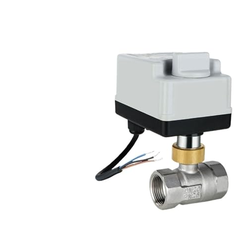 DC12-24V/AC220V Mit Manueller Steuerung Und Automatischer Steuerung Elektrischer Kugelhahn Aus Edelstahl, 3-Draht, 2-Steuerung, 2-Wege, DN15~DN50(DN25,AC 220V_2WAYS) von DGLASKRWY