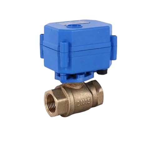 DN15 DN20 DN25 Messing Zwei-Wege-Elektro-Kugelhahn CR01 CR02 CR03 CR04 CR05 DC5V 12V 24V AC220V Motorisiertes Ventil For Wasser(DC24_CR04) von DGLASKRWY