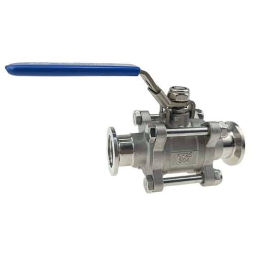 Edelstahl 304 Vakuum-Kugelhahn 2-Wege Manuell ISO-KF MS Leckageerkennung(KF40) von DGLASKRWY