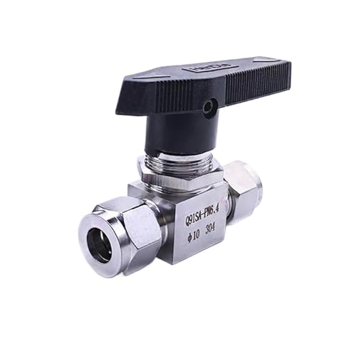 Edelstahl SS 304 Hydraulikrohr-Kugelhahn Weiblich For Rohr- Und Rohrleitungen Rohr-AD 3MM 4MM 6MM 8MM 10MM 12MM(8mm OD Tube) von DGLASKRWY