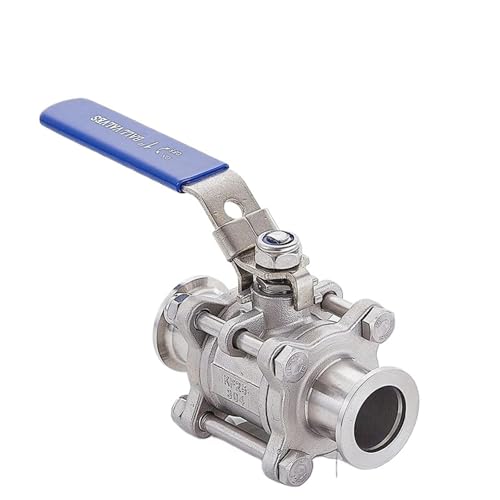 KF16 KF25 KF40 KF50 SUS304 Edelstahl KF Hochvakuum-Kugelhahn Schnellmontageflansch Dreiteiliger Manueller Kugelhahn(KF50) von DGLASKRWY