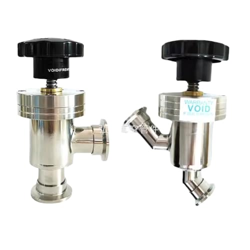 KF16 KF25 KF40 KF50 Sanitary Vacuum Elbow Y-Shaped Manual Flapper Angle Valve SUS 304 Stainlee Steel Hombrew(Elbow,KF50 K75mm) von DGLASKRWY