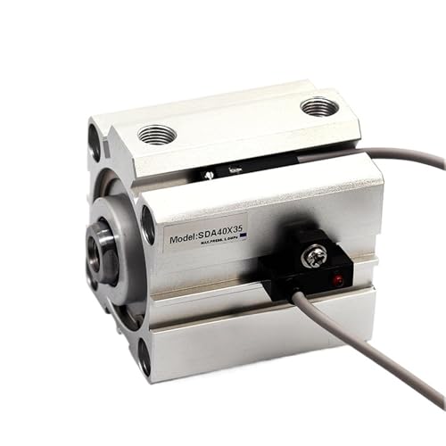 Luftpneumatikzylinder im Frühjahr SDA Compact Airtac Typ 16 20 25 32 40 50 63 mm Bohrung bis 5 10 15 20 25 30 35 40 45 50 Hub(Stroke 25mm) von DGLASKRWY
