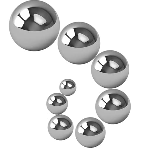 Massive runde Kugel, Durchmesser 1 mm, 2 mm, 2,5 mm – 40 mm, 304 Edelstahl G200, hochpräzise Lager, glatte Kugeln, Härte HRC ≤ 26(13mm(2pcs)) von DGLASKRWY