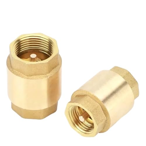 NPT Brass Check Valve Female Thread In-Line Spring for Water Control 1/2" 3/4" 1" 2" 1-1/2" 1-3/4" DN15 DN20 DN25 DN32 DN40 DN50(1-1/2") von DGLASKRWY