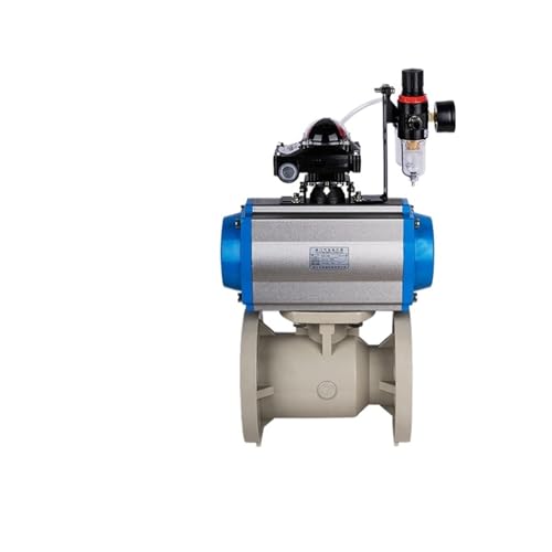 PPH Pneumatischer Flanschkugelhahn Kunststoff-Chemieventil PPH Industriekugelhahn(DN25 single acting) von DGLASKRWY