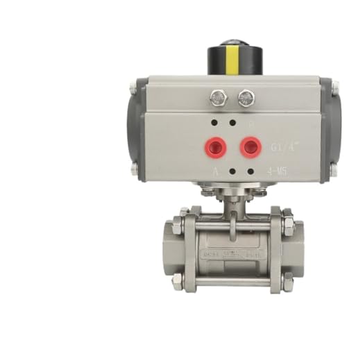 Pneumatisches Keramik-Kugelventil Mit Gewinde AJQ914 F-16P, Riss- Und Korrosionsbeständig, Ventilkörper Aus Edelstahl 316L, Keramikkern(DN80 316L) von DGLASKRWY