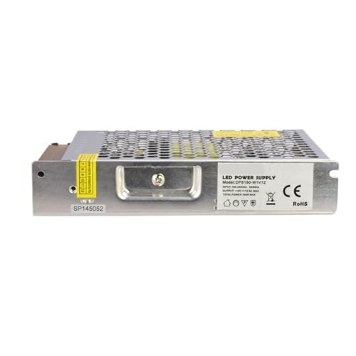 Power Supply 12 V 12,5 A 150 W LED Driver Power Adapter Switching 220 V to 12 V Lighting Aluminium Ultra Thin (12 V DC _ 150 W _ WITH NO) von DGLASKRWY